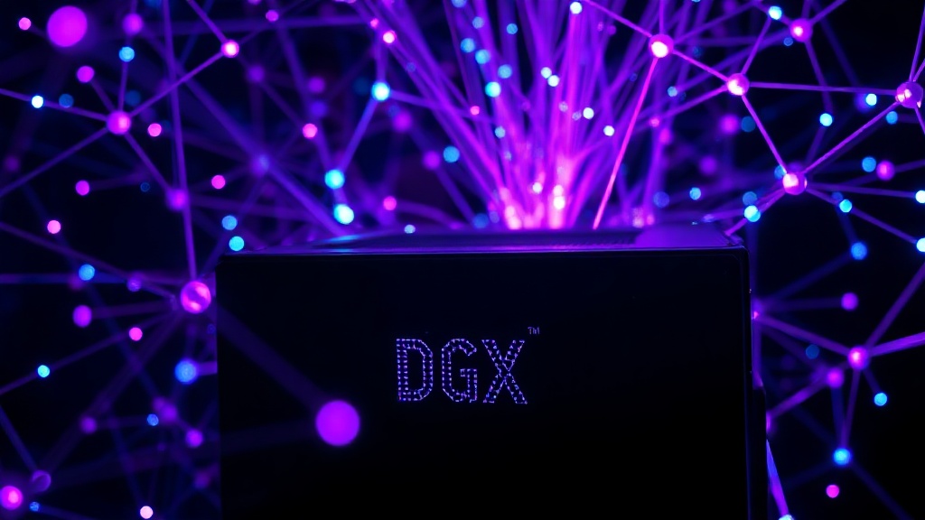 Nvidia DGX system showcasing multiple GPUs for AI model training