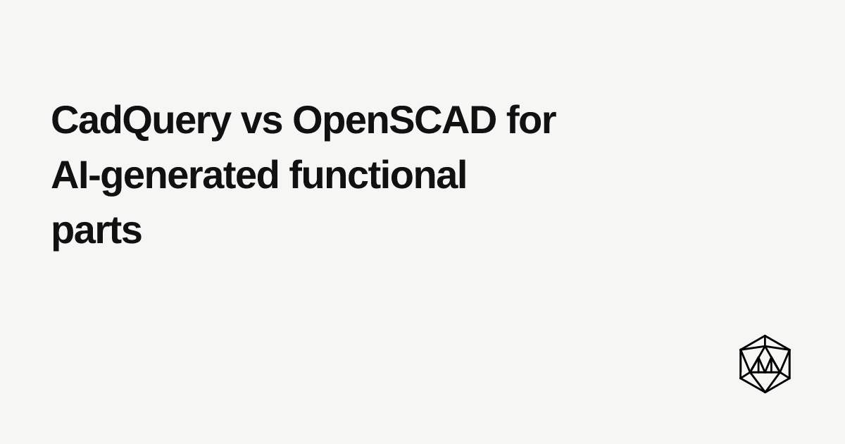 CadQuery Outperforms OpenSCAD in Agentic CAD Tasks
