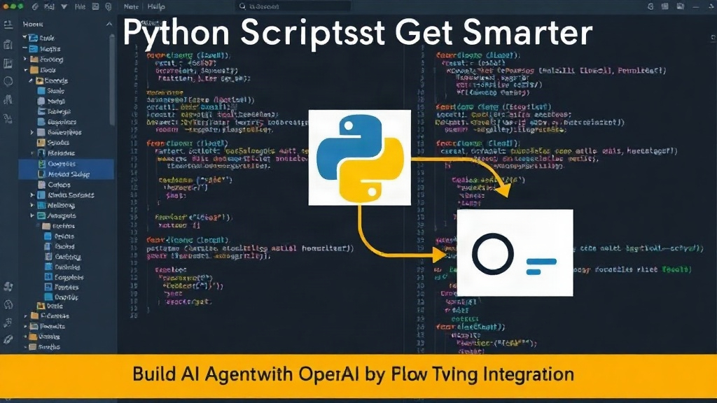 Diagram illustrating the flow from Python script to OpenAI Agent with tool integration
