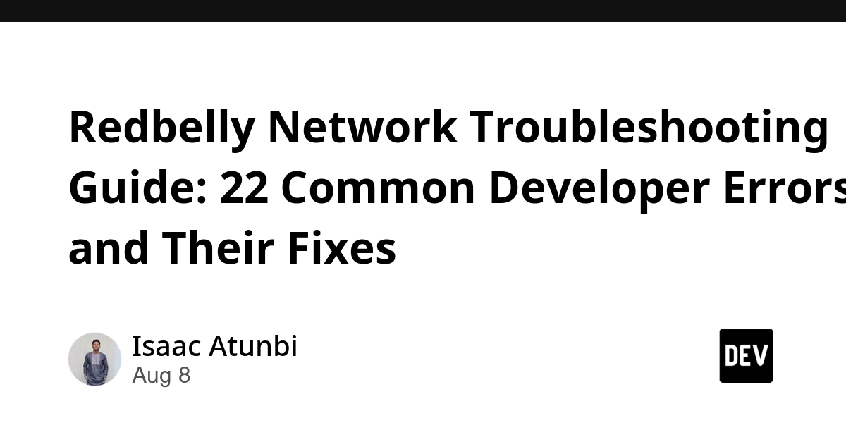 Redbelly Network: 22 Common Developer Errors and Their Fixes