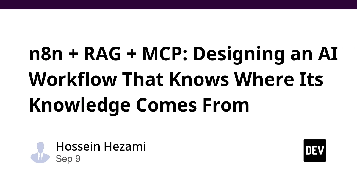 n8n, RAG, and MCP: AI Workflows Need Knowledge Lineage