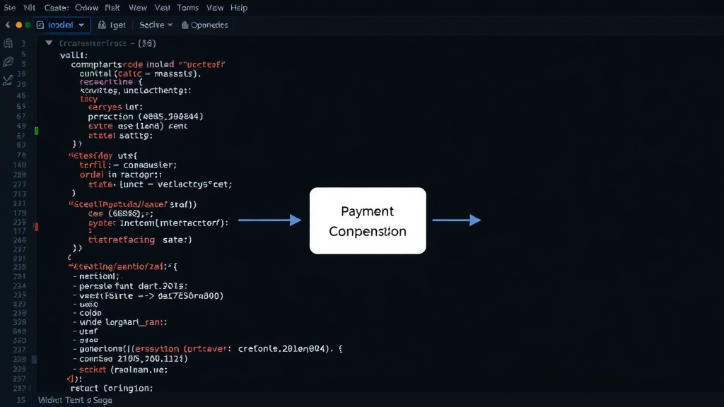 Flowchart depicting a successful order creation and compensation sequence.