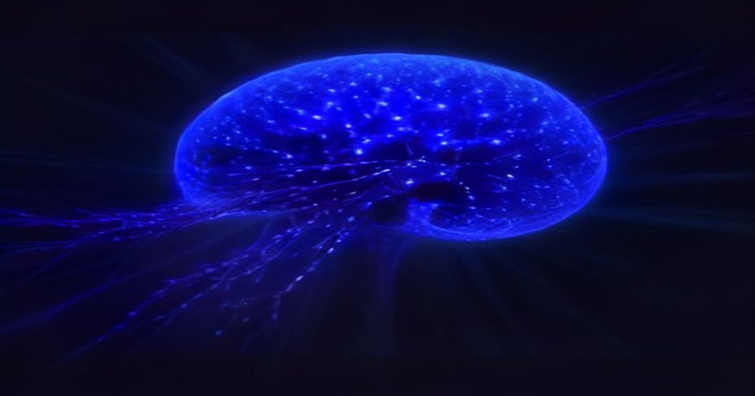 Visual representation of a neural network compared to a simplified brain neuron structure