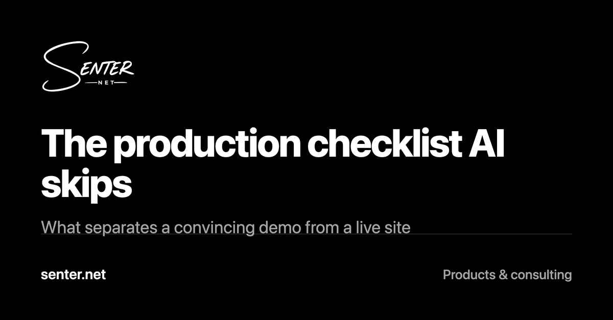 AI Site Builders Skip 18 Crucial Production Steps