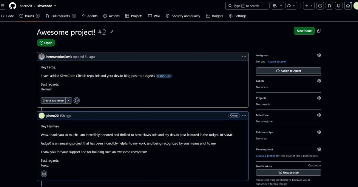 SlaveCode Integrated into Judge0's Official Showcase