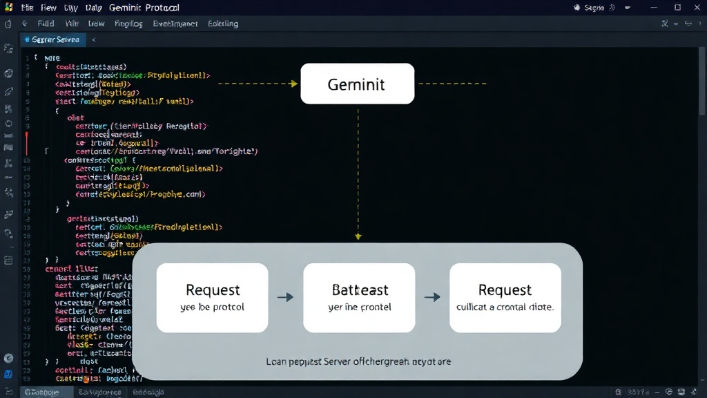 A diagram illustrating the Gemini protocol request-response cycle