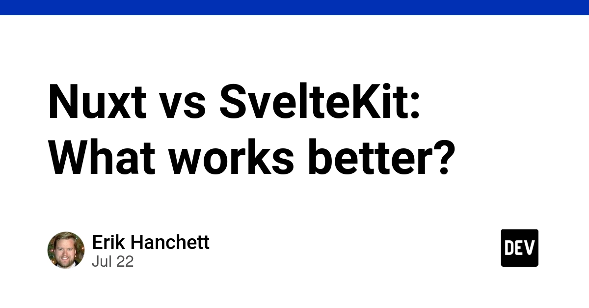 Nuxt vs SvelteKit: Performance Showdown for Task Apps