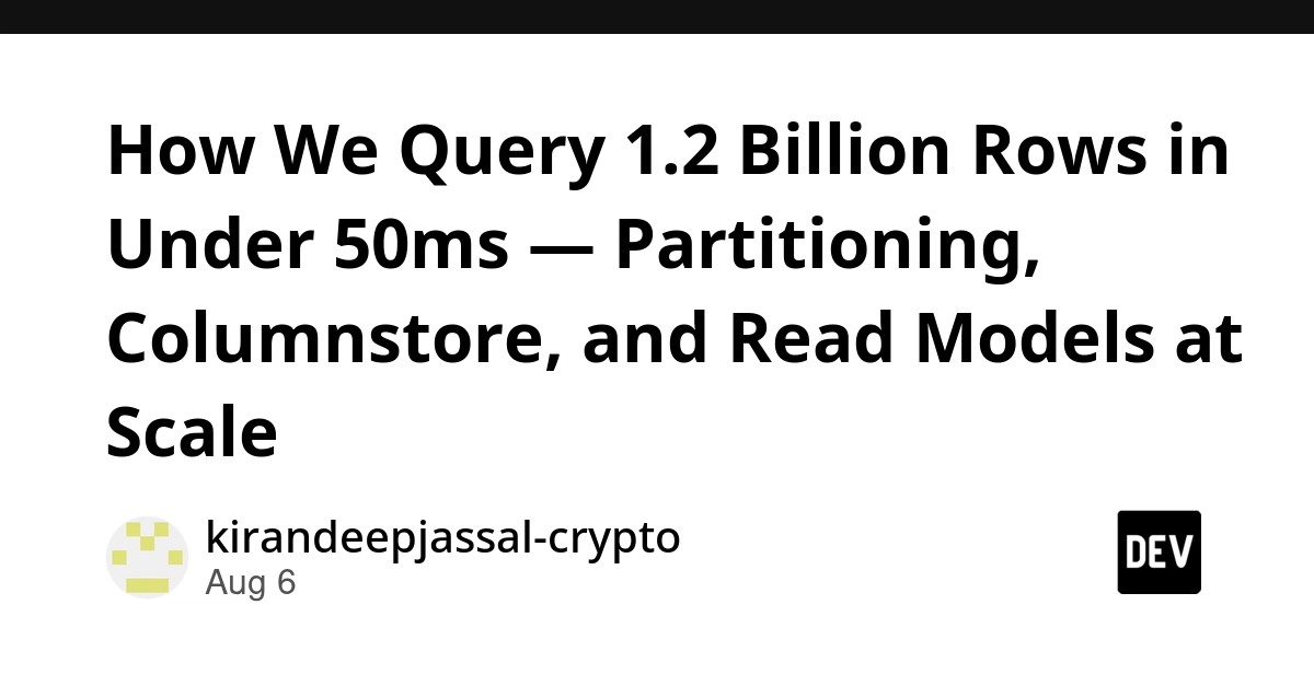 Mattrx Queries 1.2B Rows in 48ms via Partitioning and Columnstore