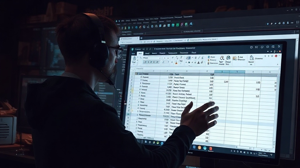 Developer's custom AI assistant interacting with an Excel spreadsheet interface