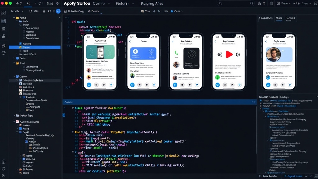 App store screenshots showcasing multiple features instead of a clear core promise