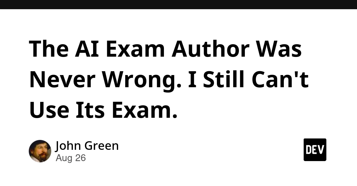 AI Exam Author Never Wrong, But Its Output Still Unusable