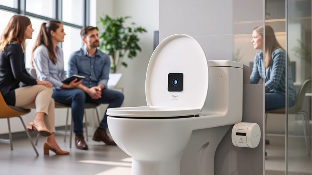 Throne Science toilet attachment with integrated AI camera
