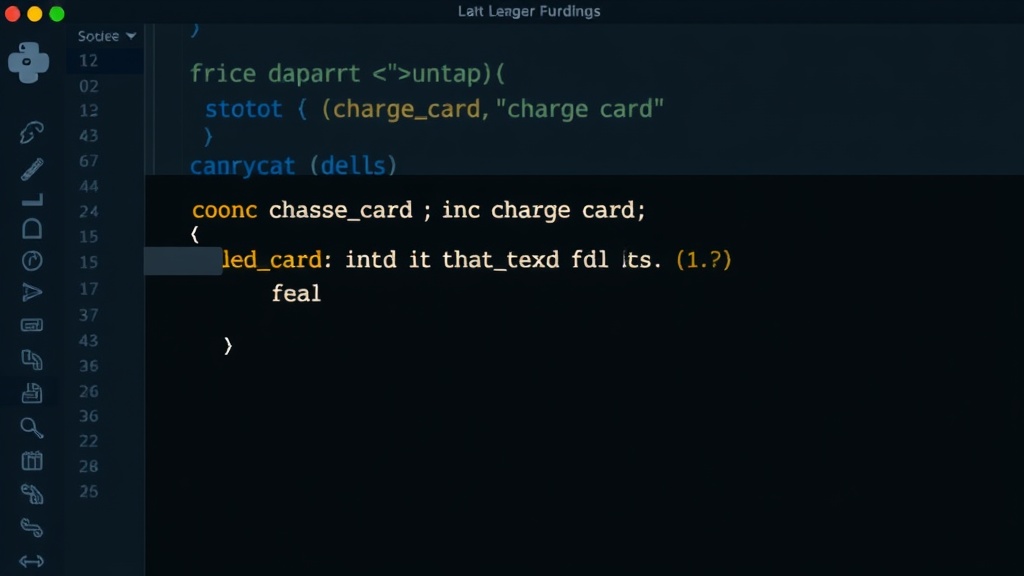 Python code snippet demonstrating a non-idempotent charge_card function