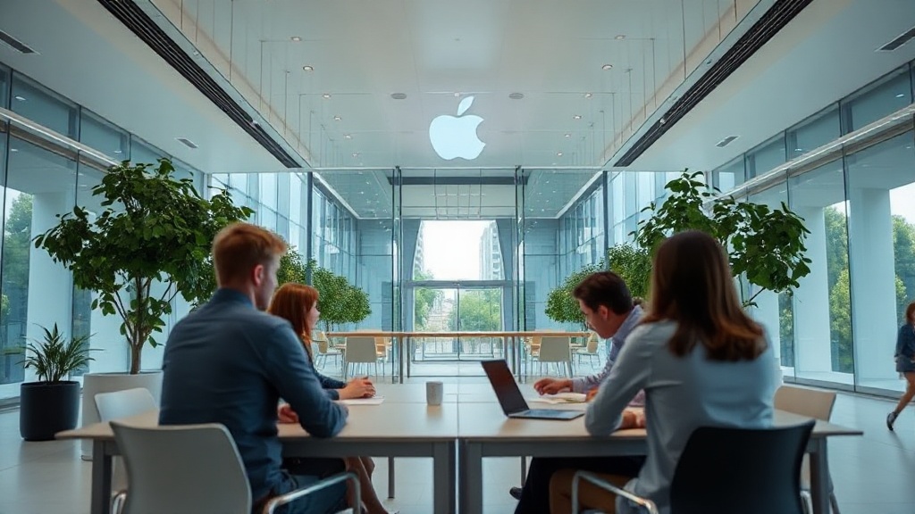Apple Park headquarters, Cupertino, California, a symbol of the company's innovation and legal might.