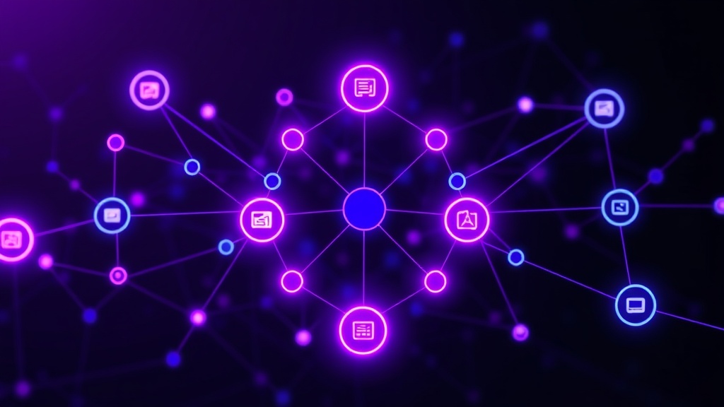 Conceptual diagram of AI agents collaborating to fact-check video and article content.