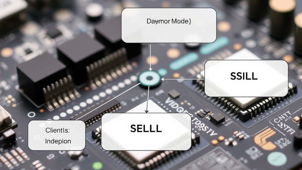Conceptual diagram of Vibium daemon mode with multiple clients and SKILLs