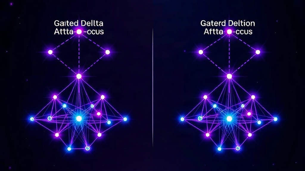Diagram illustrating the difference between Gated Delta Network and Kimi Delta Attention gate structures