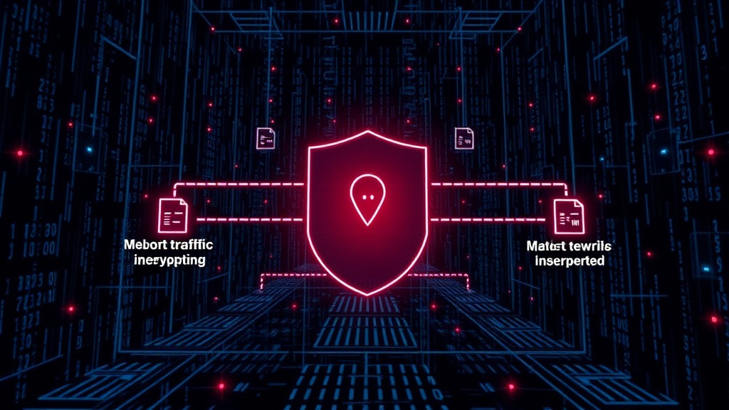Diagram illustrating the flow of network traffic and where it was interrupted.