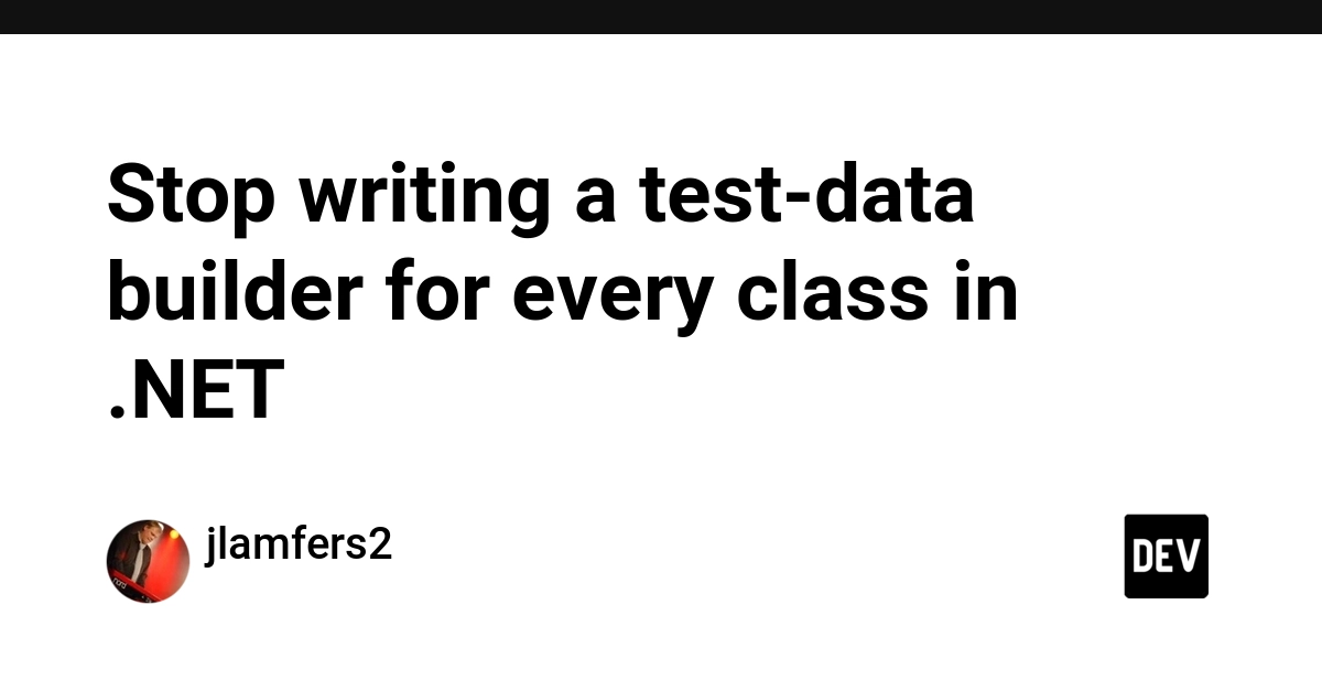 XModelBuilder Automates .NET Test Data Generation