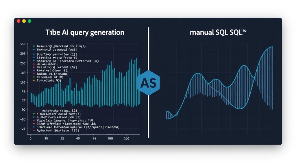 Comparison chart of FluentDB's AI query generation vs. manual SQL