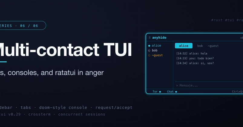 Rust steganography tool Anyhide gets a user-friendly TUI with Ratatui