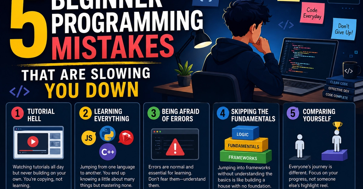 5 Common Beginner Programming Mistakes and How to Fix Them