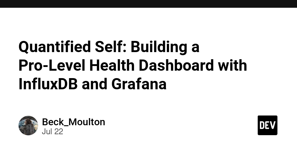 Build Pro Health Dashboard: InfluxDB, Grafana, Airflow for Unified Data