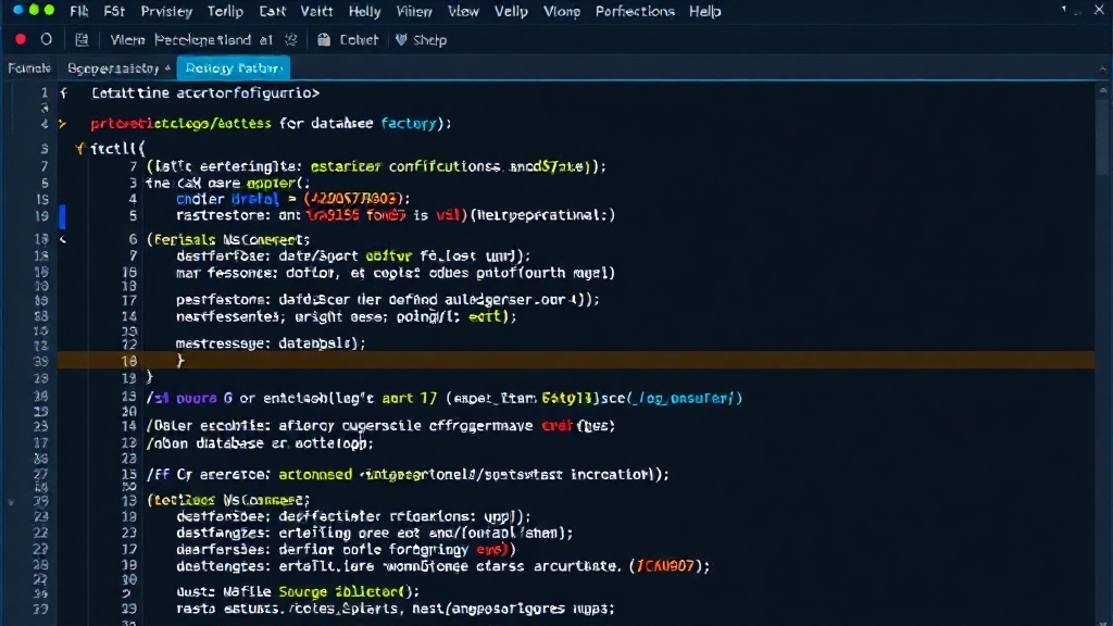 EF Core DbContext factory code snippet showing configuration fallback logic