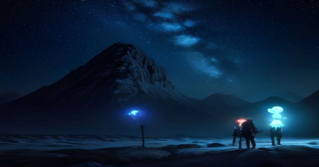Hikers being rescued from a mountain after receiving faulty AI navigation advice