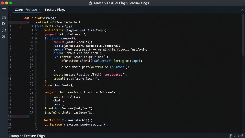 Example of complex if/else statements in code for feature flags