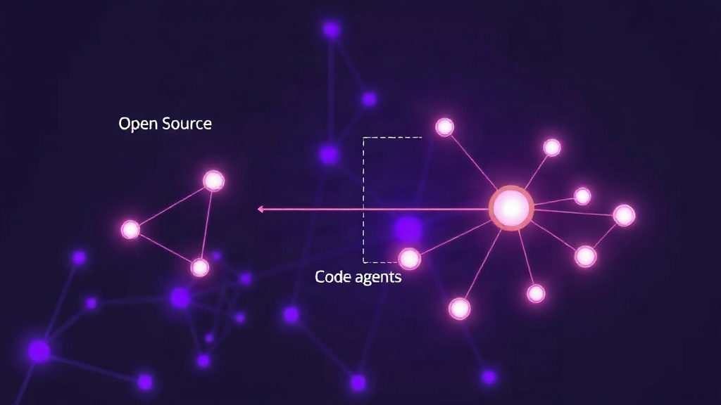 Diagram illustrating the traditional open source contribution loop versus AI agent-driven code generation.