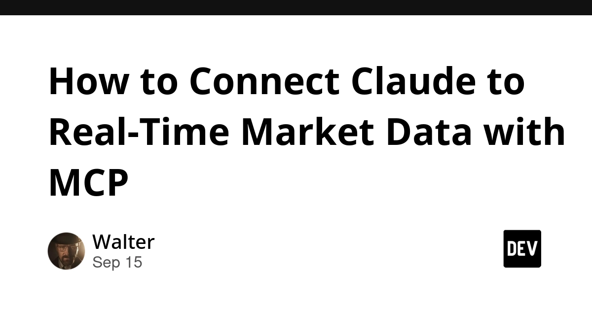 Connect Claude to Live Market Data Using TickDB MCP