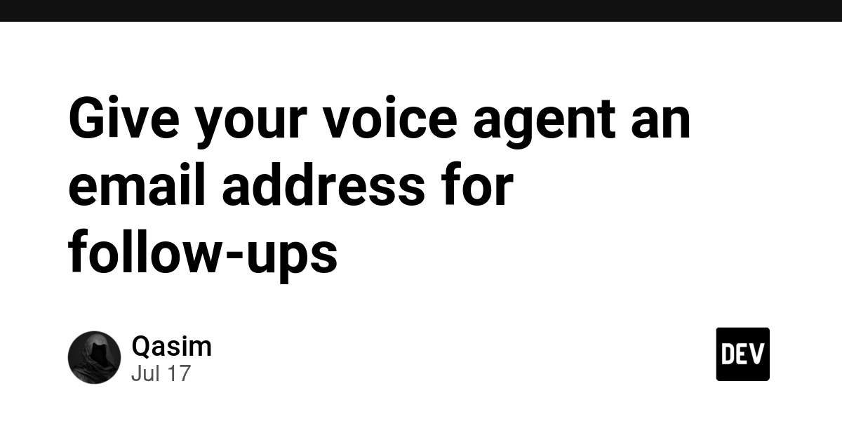 Voice Agents Get Mailboxes: Bridging Conversational AI and Email