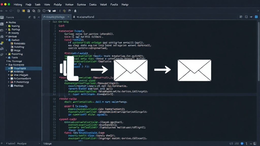 Diagram showing a voice call transcript being processed for email generation