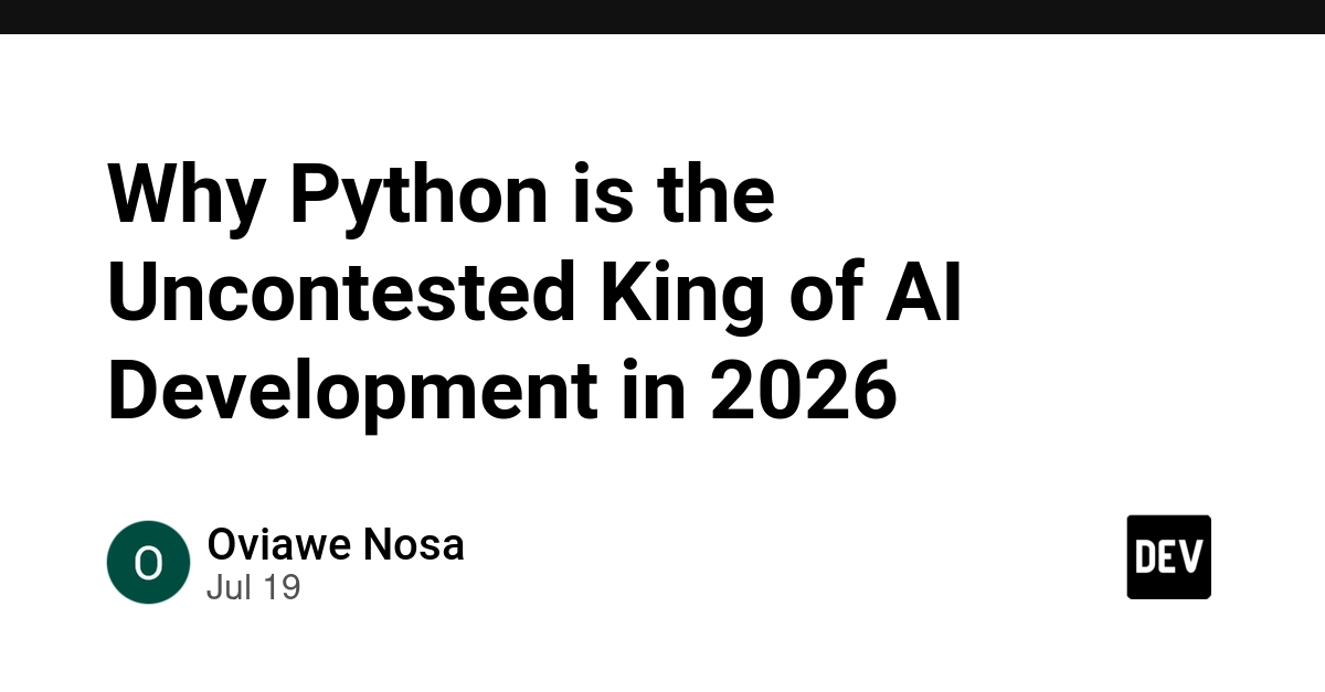 Python Dominates AI in 2026: Ecosystem, LLMs, and Agentic Workflows
