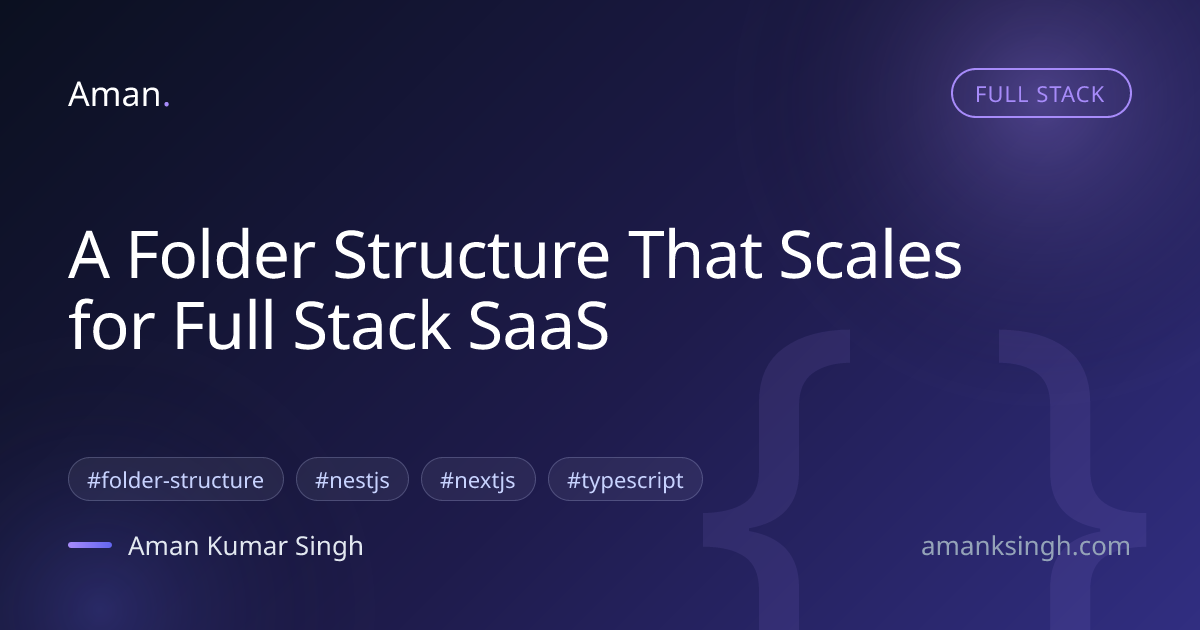 SaaS Folder Structure: A Scalable Blueprint for Full-Stack Growth