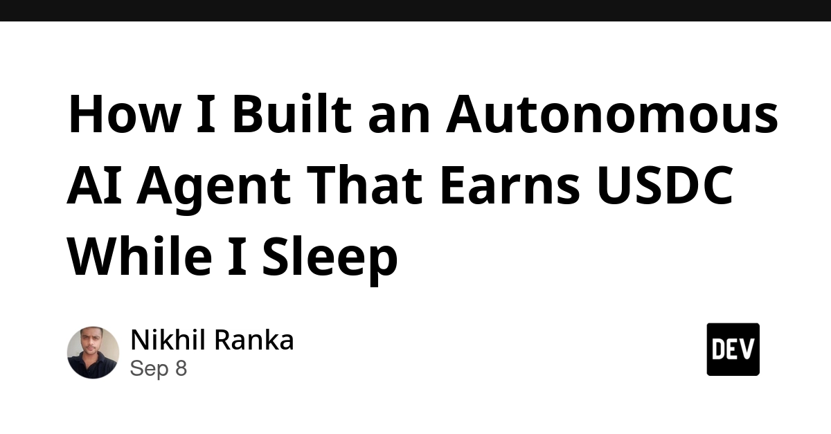 AI Agent Earns USDC Autonomously Via x402 Protocol