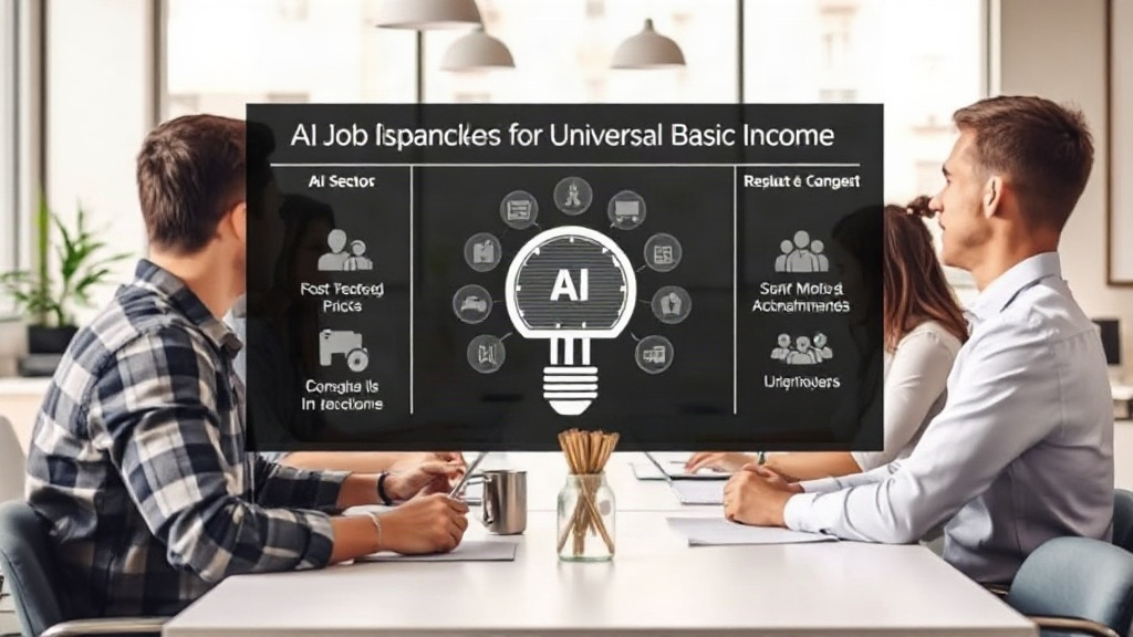 A graphic illustrating the potential impact of AI on various job sectors.