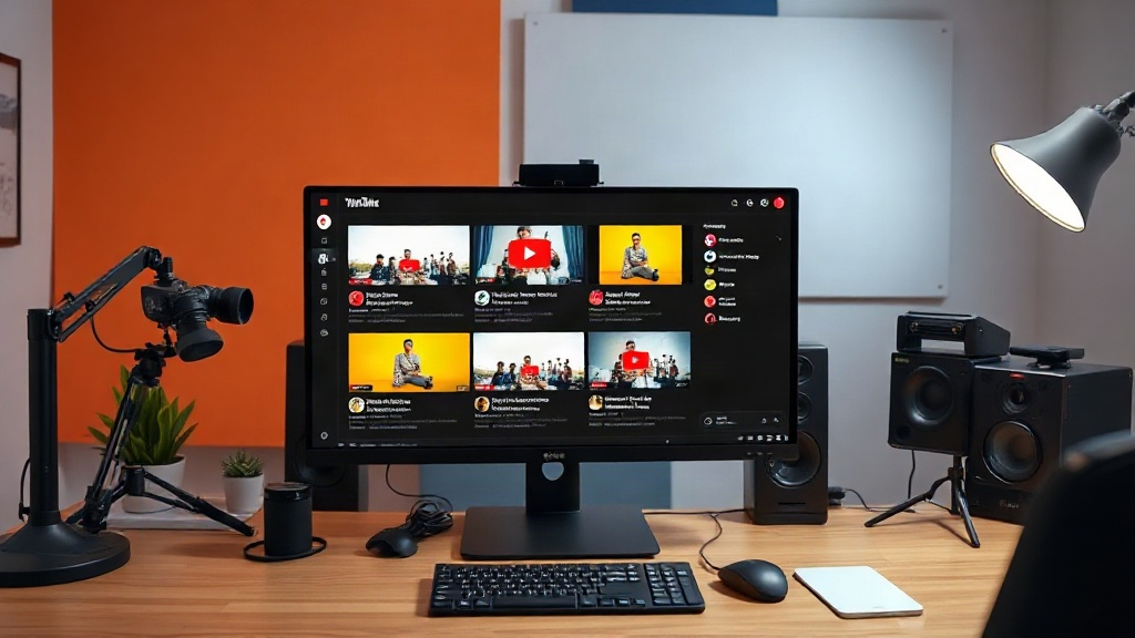 YouTube Studio interface displaying AI-generated thumbnail variations for A/B testing.