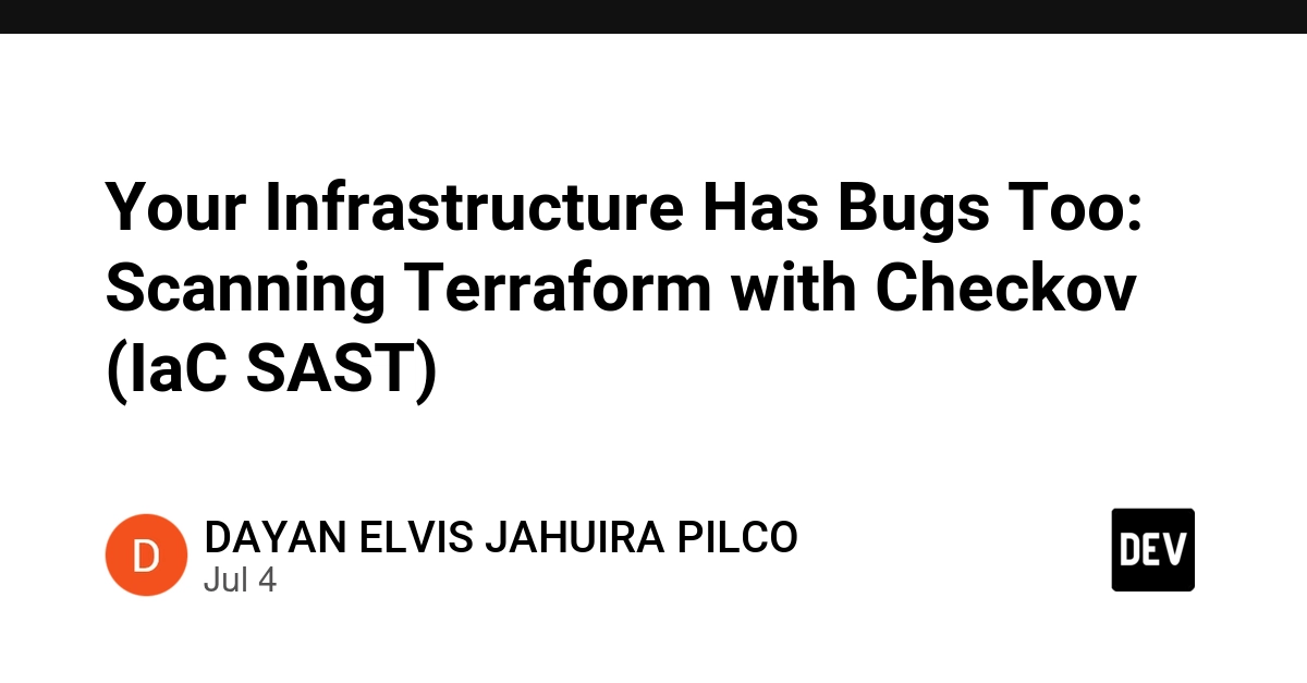 Checkov Scans Terraform for Infrastructure Bugs, Finds 35 Failures