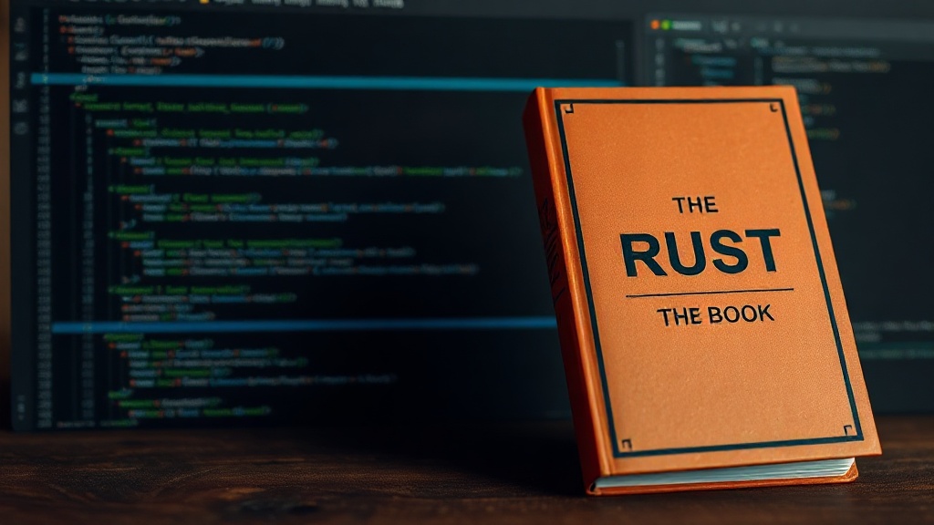 The Rust Programming Language book cover, often called