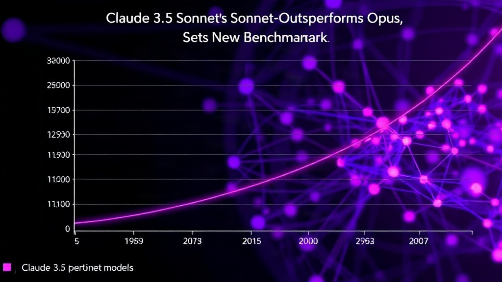 Comparison chart showing Claude 3.5 Sonnet's benchmark scores against previous models