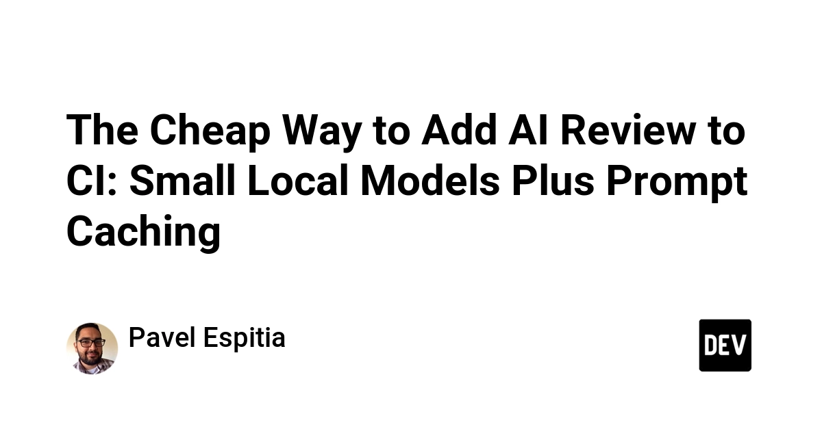 Local AI Tiers Cut CI Review Costs Dramatically