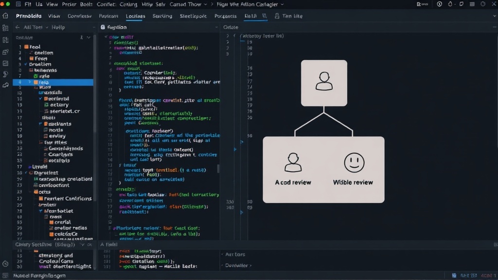 Diagram illustrating a two-tier AI code review process in CI
