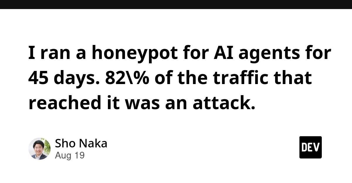 AI Honeypot Attacked 82% of the Time in 45-Day Test
