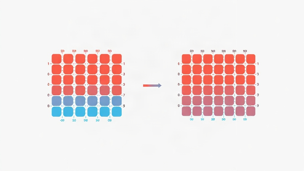 Diagram illustrating a compressed data structure compared to its uncompressed form.