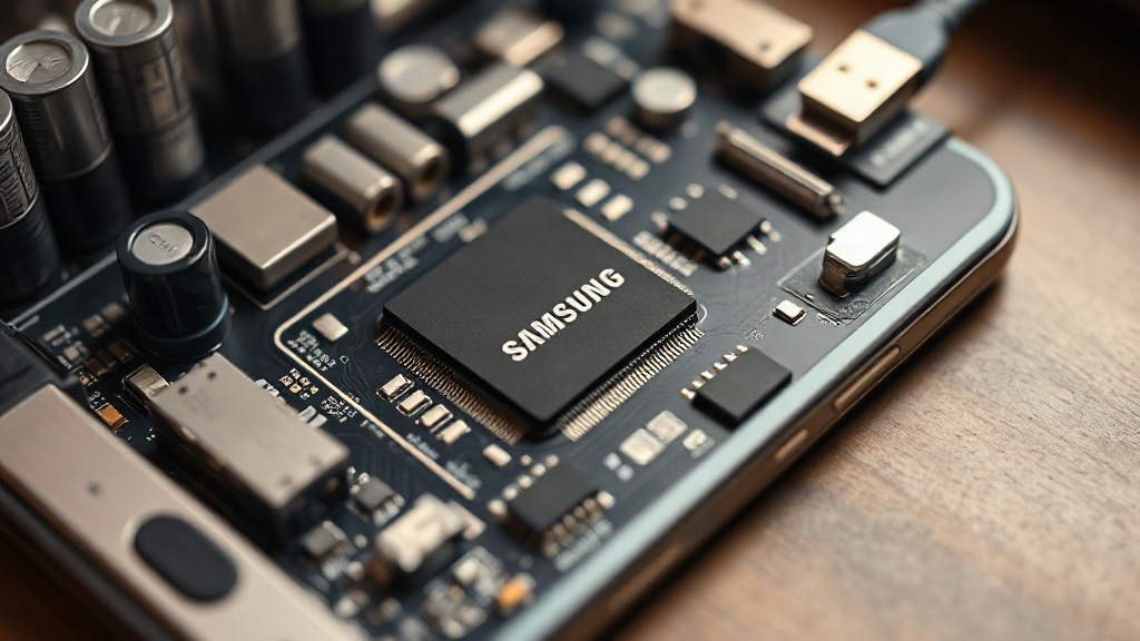 Samsung Galaxy Note 4 running headless Linux, connected to power
