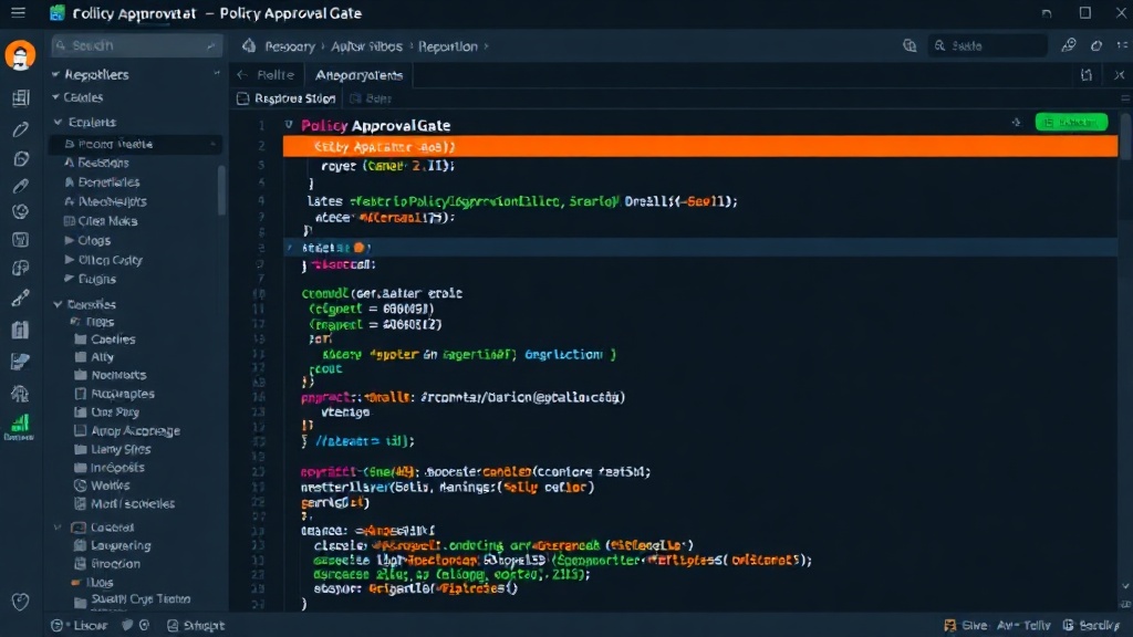 GitHub repository overview for the PolicyApprovalGate project