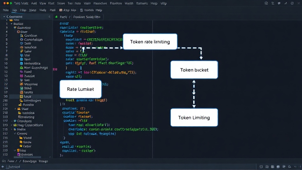 Diagram illustrating the Token Bucket rate limiting algorithm flow