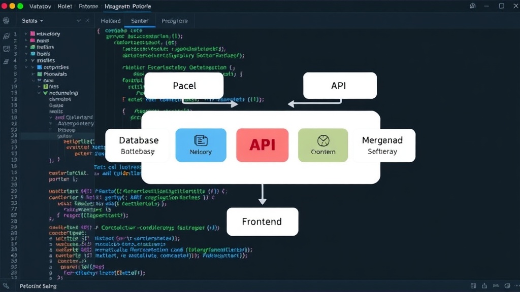 A diagram illustrating common SaaS performance bottleneck areas like database, API, and frontend